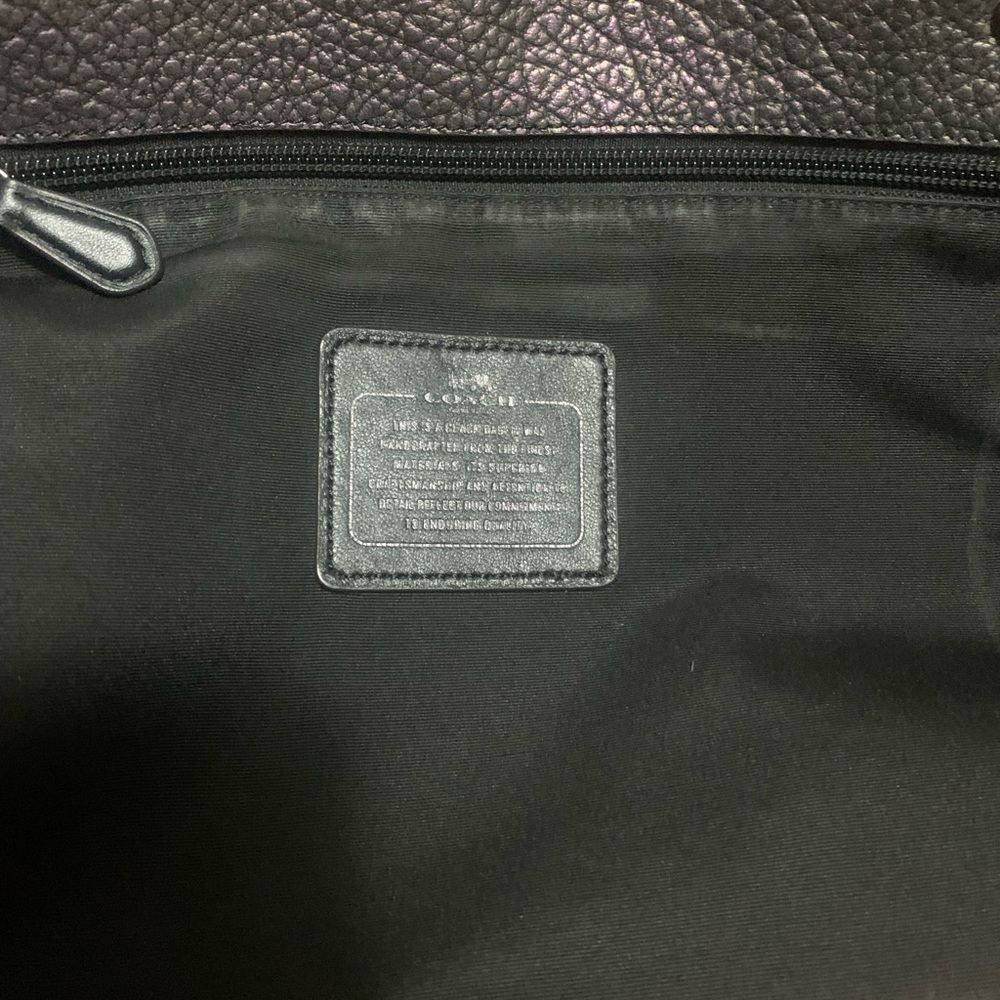 Coach Black Luxury Bag with Metal Details